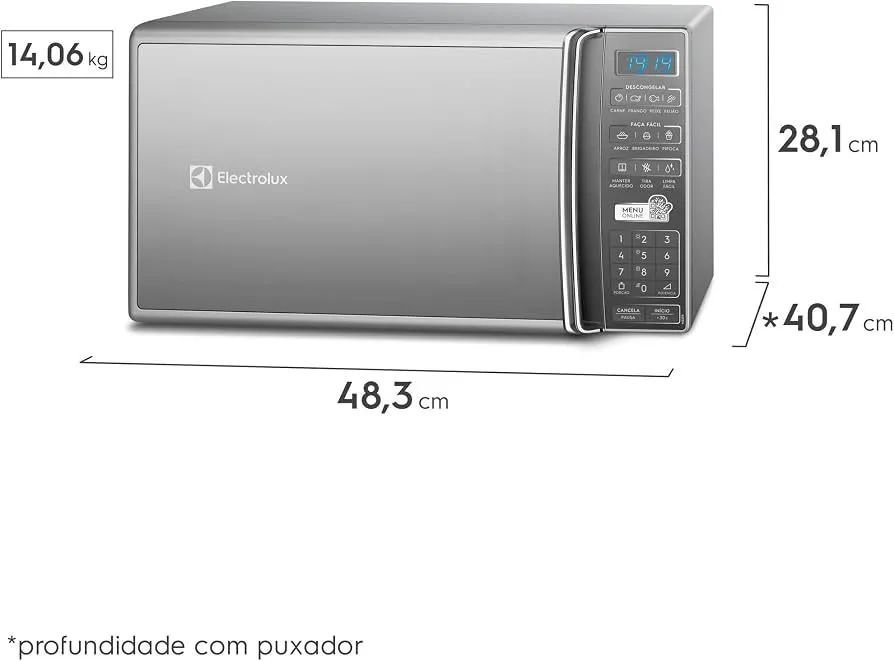 Microondas eletrolux 27 litros