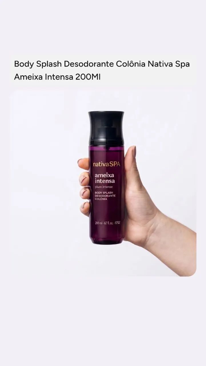 Body Splash Ameixa Intensa O boticário 