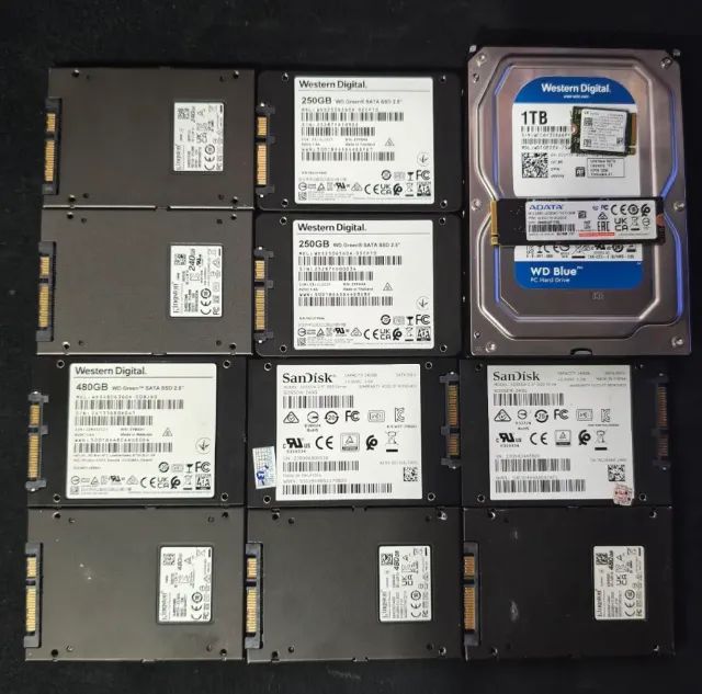 Lote SSD M2 e HD