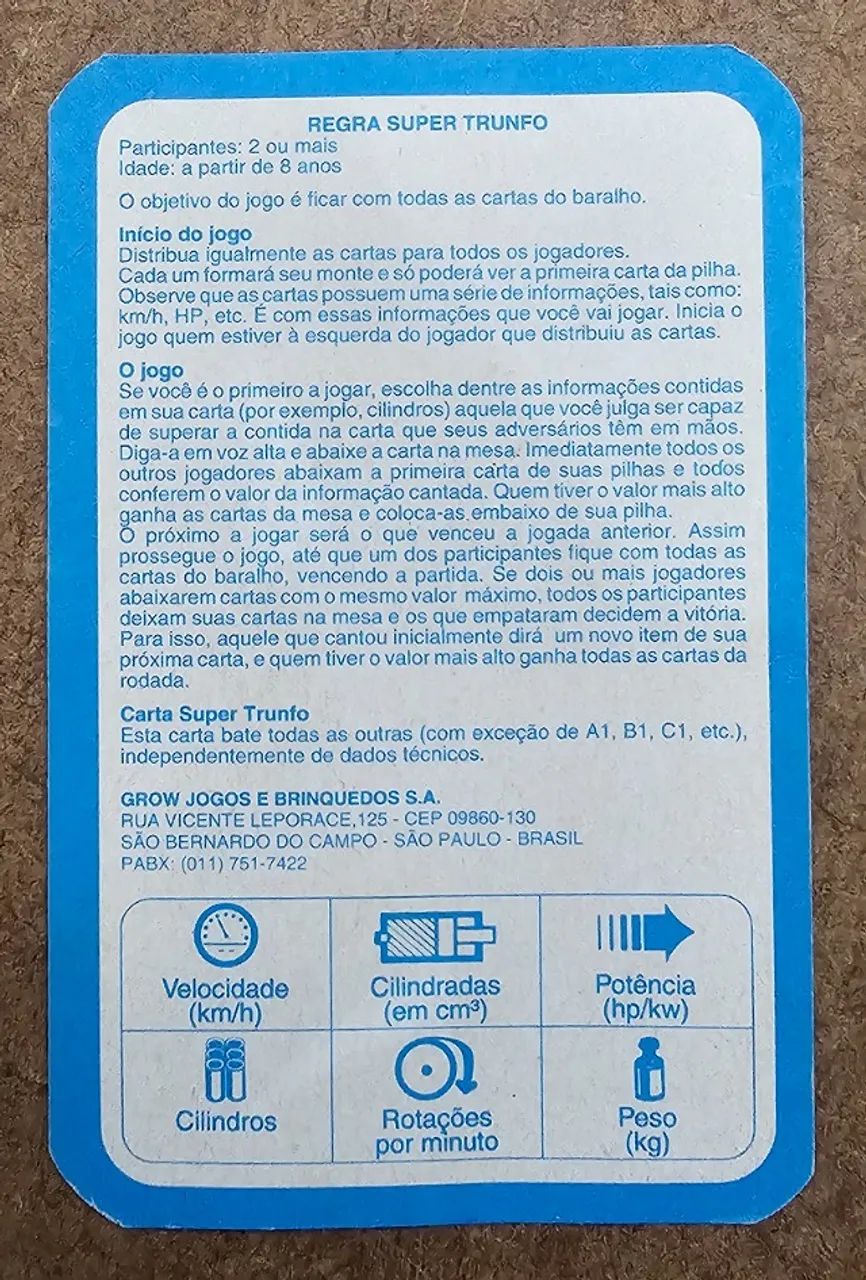 Jogo De Cartas Super Trunfo Grow Lanchas Velozes - Foto 2