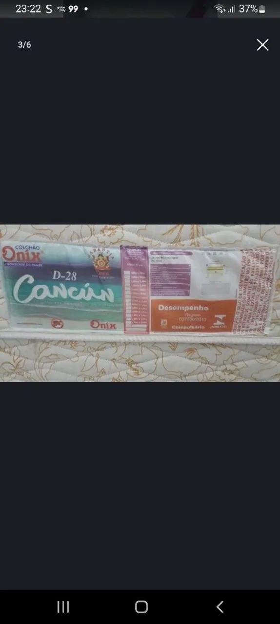 Cama Box solteiro Onix Cancún com Pilowtop - Foto 3