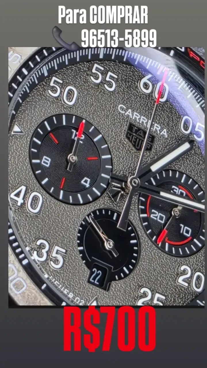 Relógio TAG HEUER MULTIFUNCIONAL MODELO CARRERA  - Foto 3
