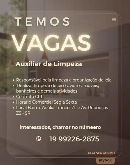 Auxiliar de Limpeza