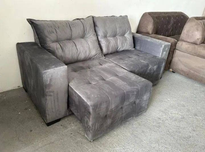 Sofá Retrátil 3 Lugares sleep no Suede  - Foto 3