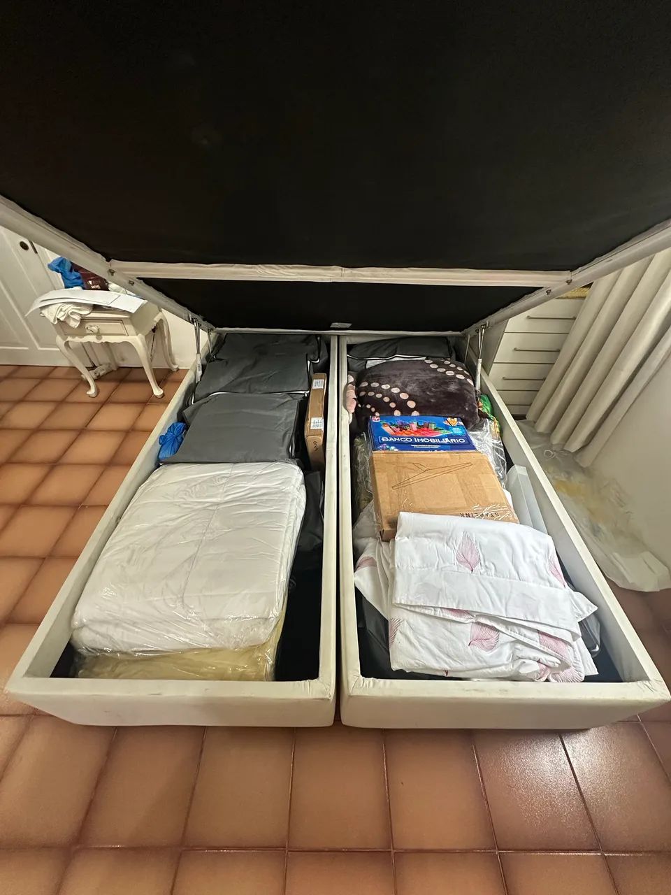 Cama box baú queen + colchão Ouro Spring Ortobom - Foto 3