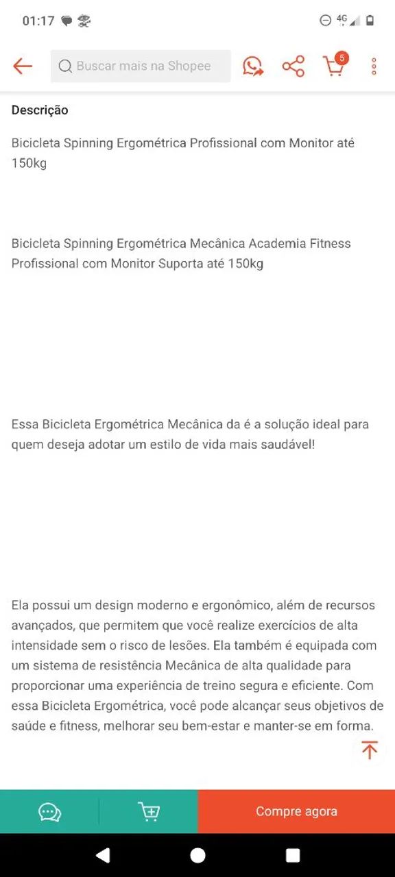 Bike ergométrica.65614994835201121