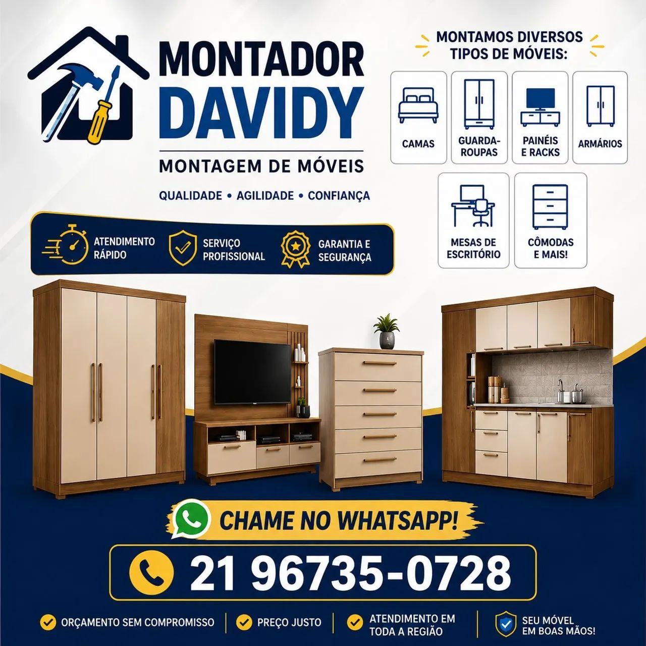 Montador de móveis profissional 