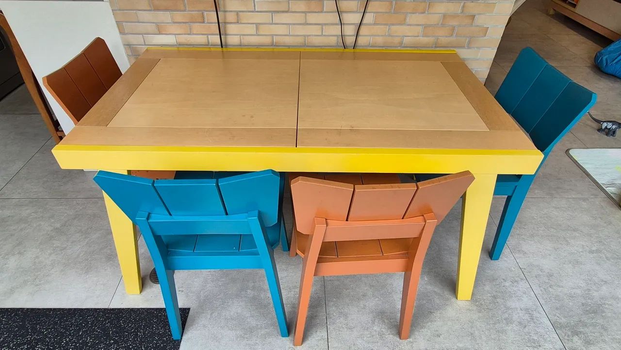 Conjunto de Mesa Extensível e 4 Cadeiras - Foto 3