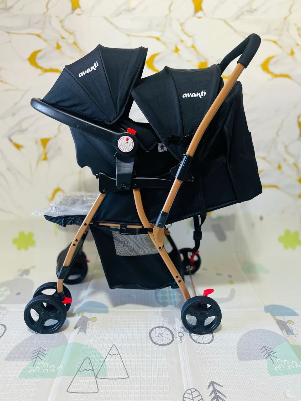Carrinho de bebê e bebê conforto europeu GOLD avanti  - Foto 3