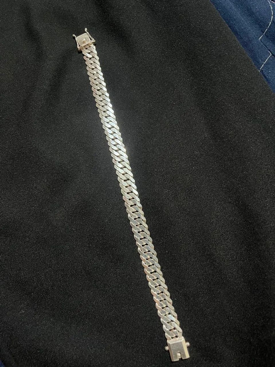 Pulseira de prata 10mm  - Foto 2