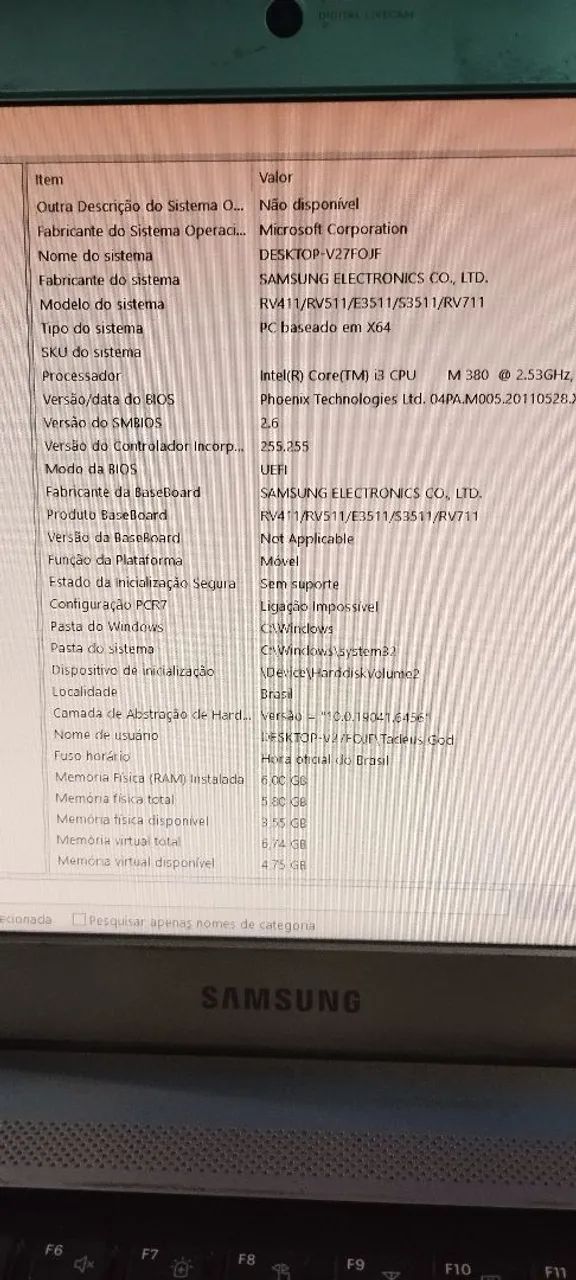Notebook Samsung RV411 - Funcionando - Foto 5