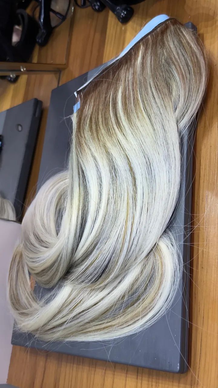 2 Telas Cabelo Russo Premium 70 cm  - Foto 3