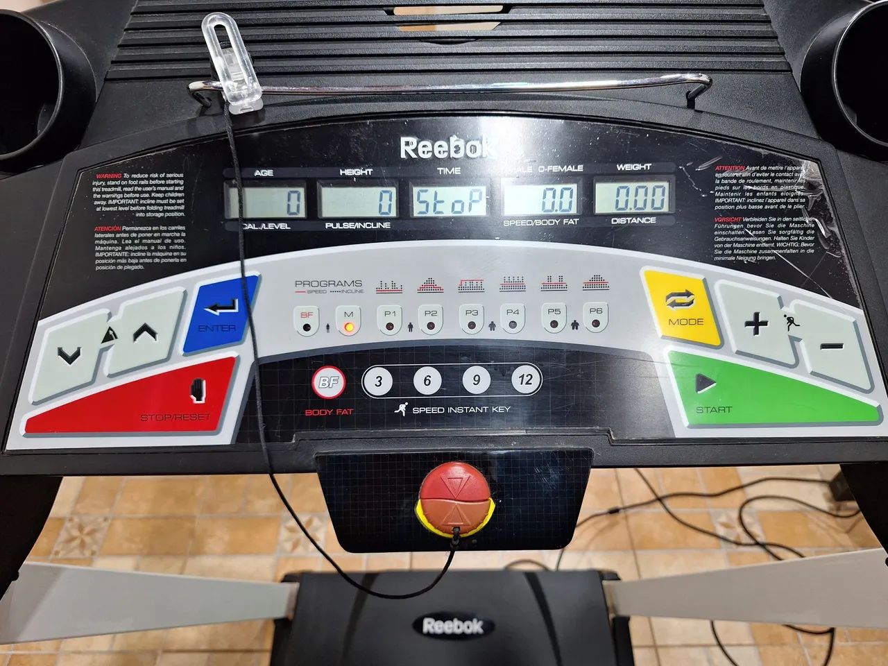 Esteira profissional Reebok  - Foto 3