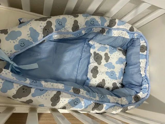 Mini berço completo com kit berço, ninho redutor e jogo de lençol - Foto 3