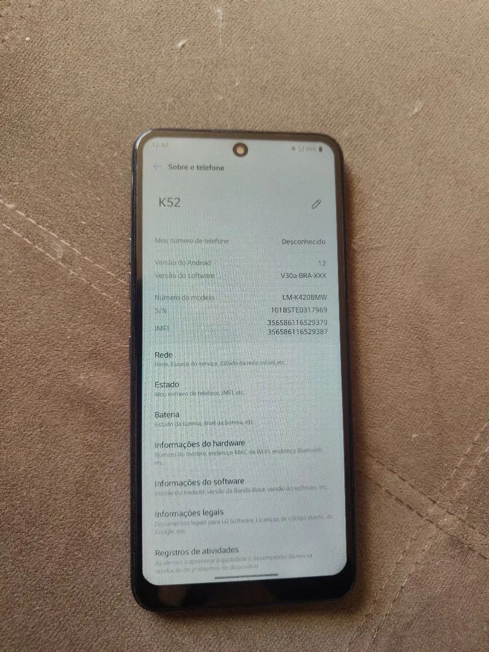 Vendo LG K52
