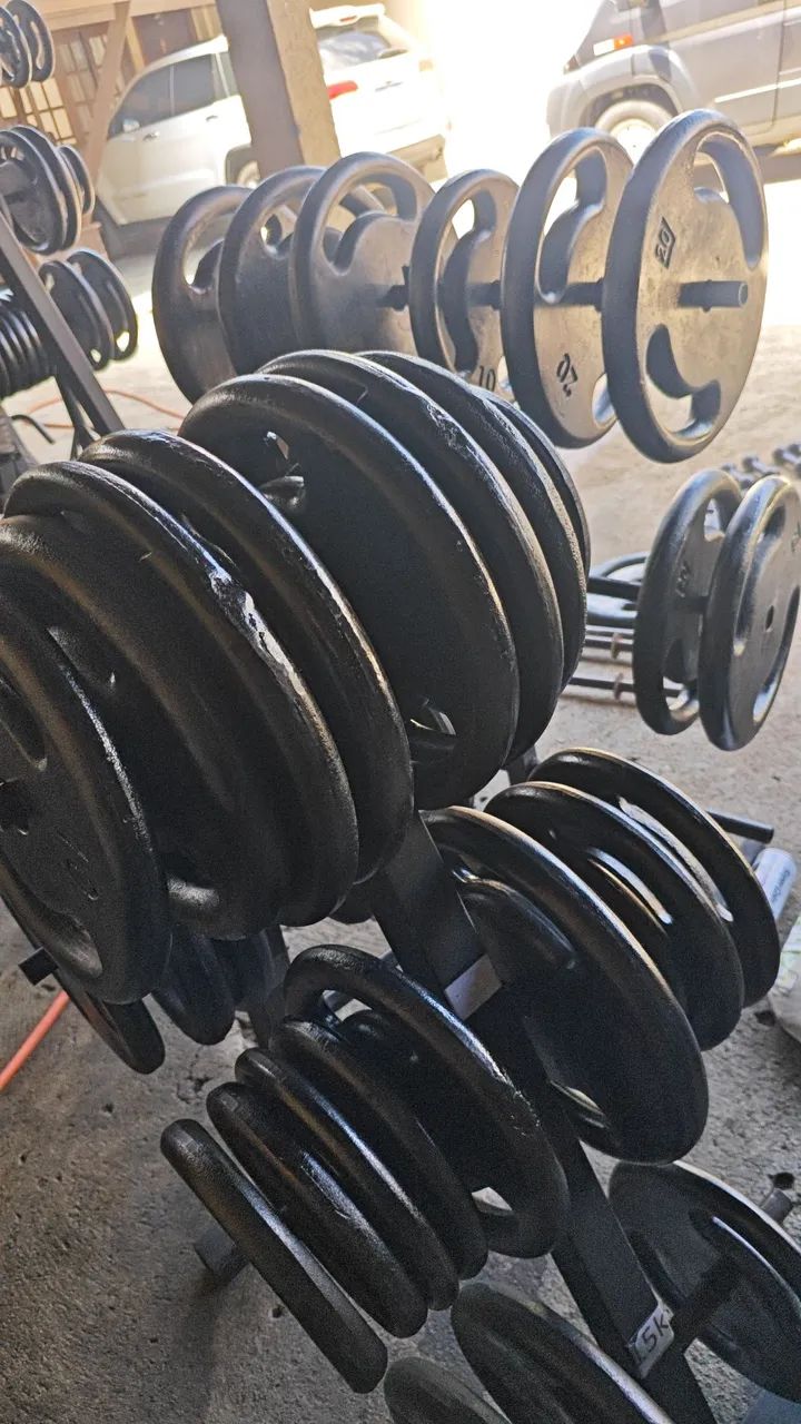 Anilhas para musculação 