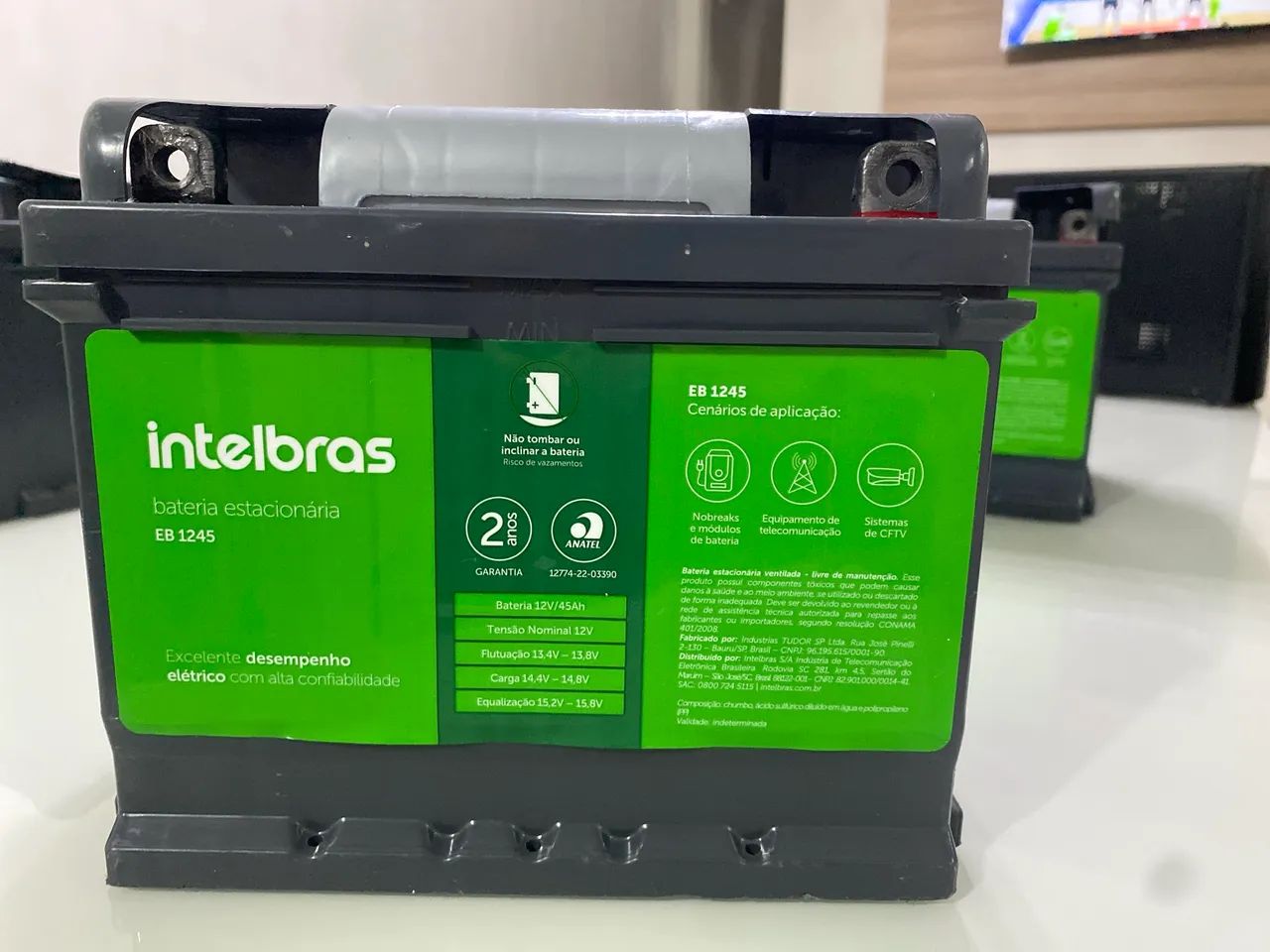 BATERIA ESTACIONÁRIA INTELBRAS EB 1245 - Foto 2
