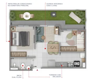 PLANTA 32m²