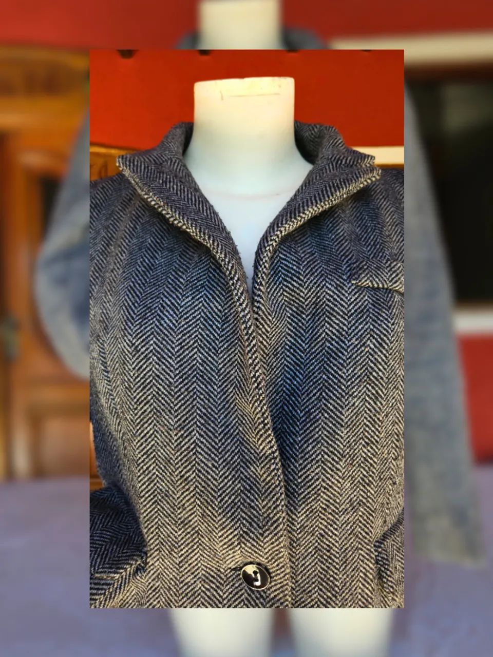 Blazer kelf espinha de peixe cinza M - Foto 2