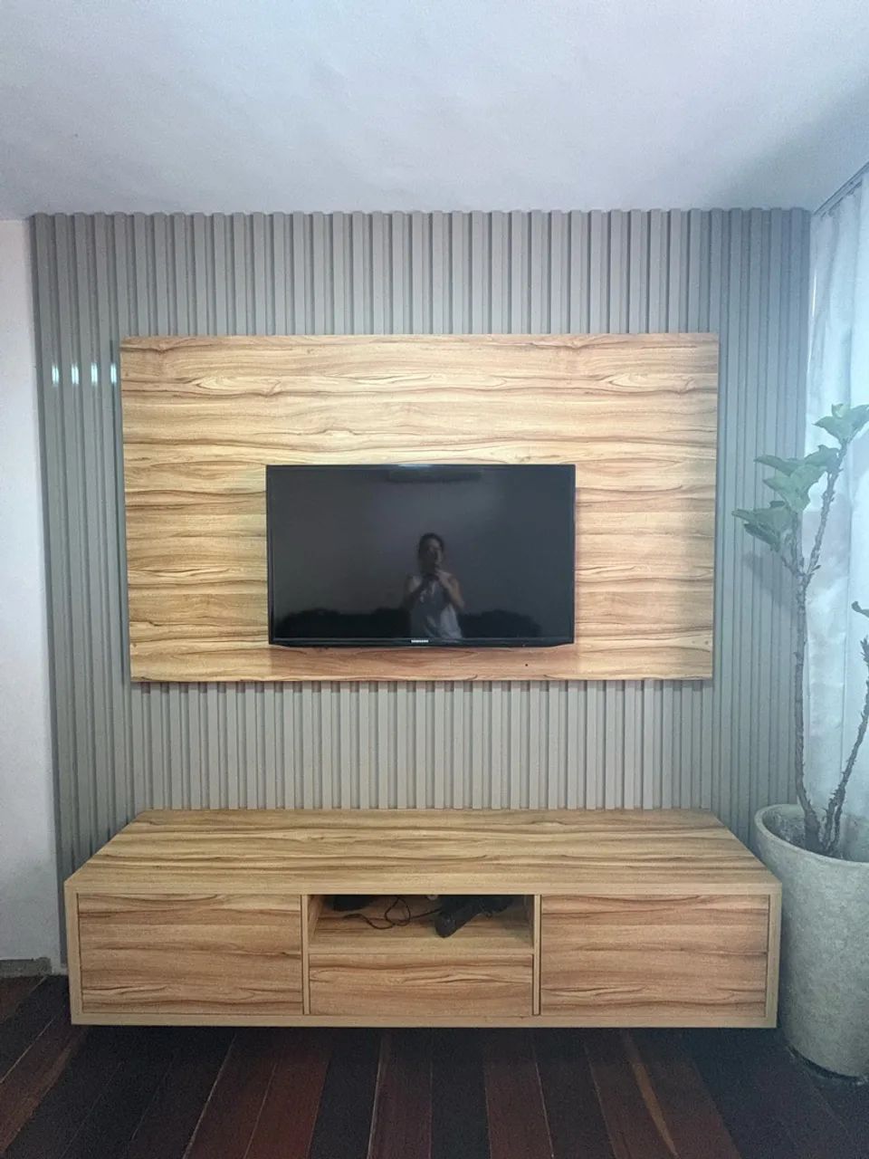 Rack e painel ripado elegantes - Foto 2