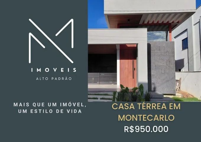 CASA TÉRREA CONDOMINIO  MONTECARLO 