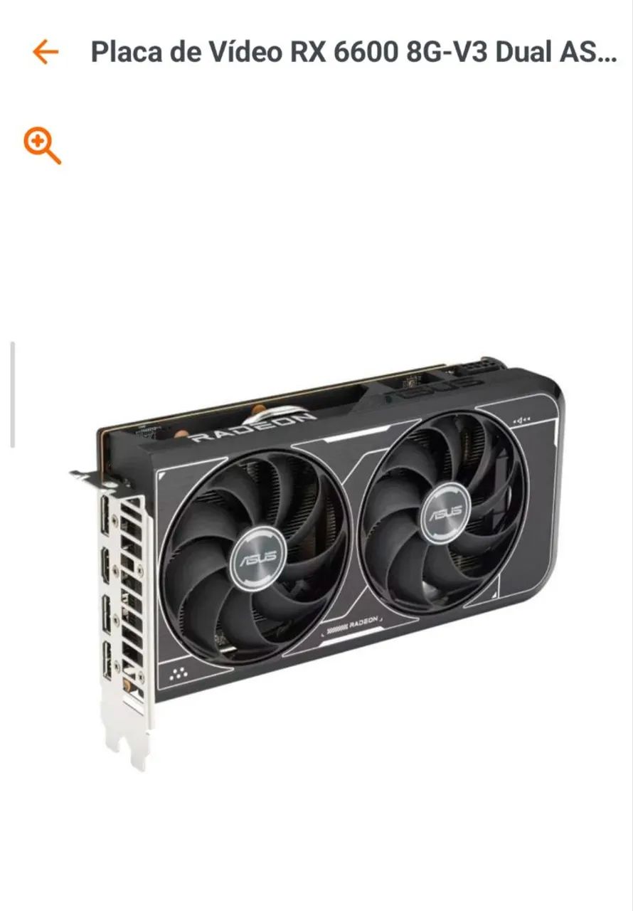 Placa de Video ASUS AMD Radeon RX6600 - Foto 2
