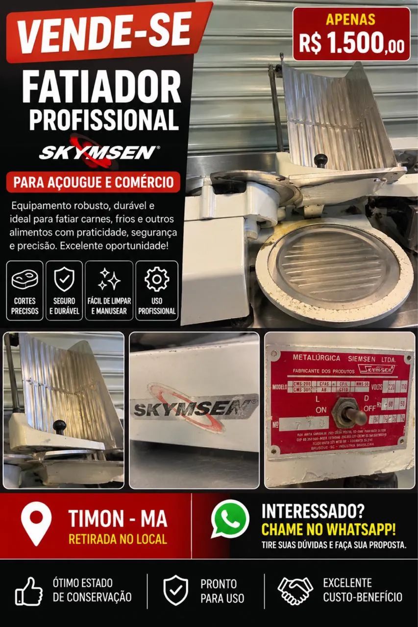 Vende - se Fatiador