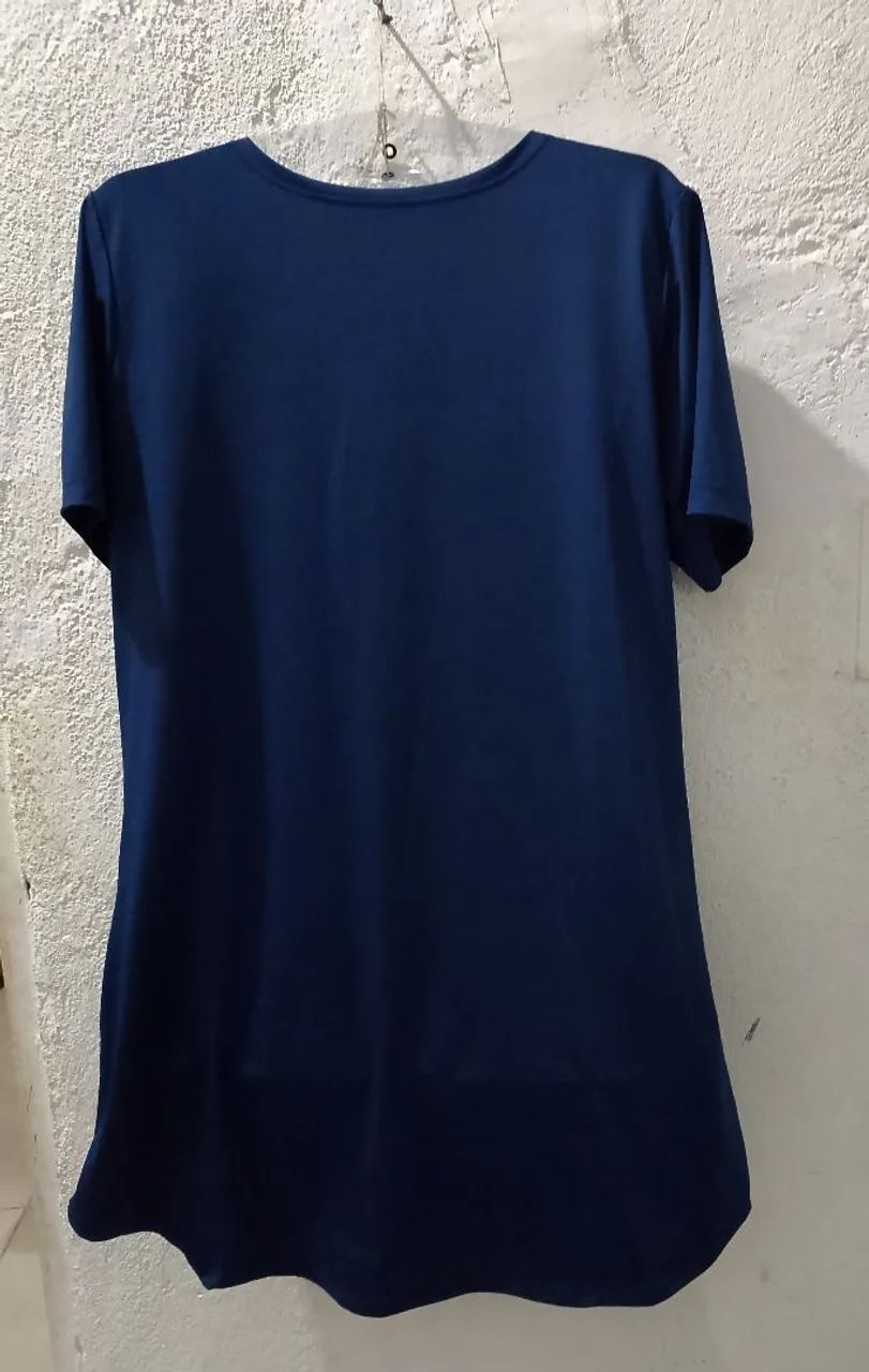 Blusinha feminina azul dry fit academia - Foto 5