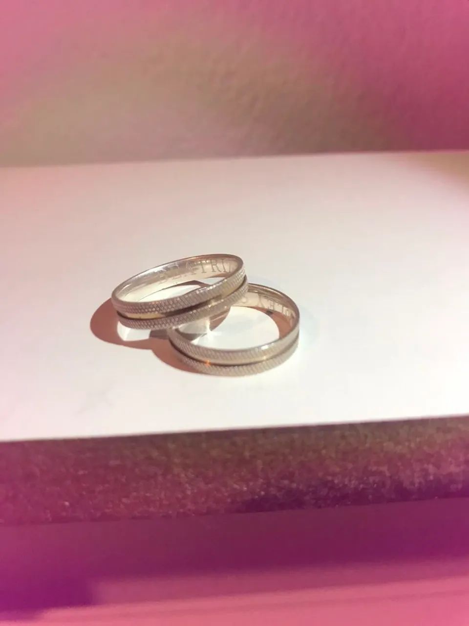 Alianças de prata e ouro 18k - Foto 5