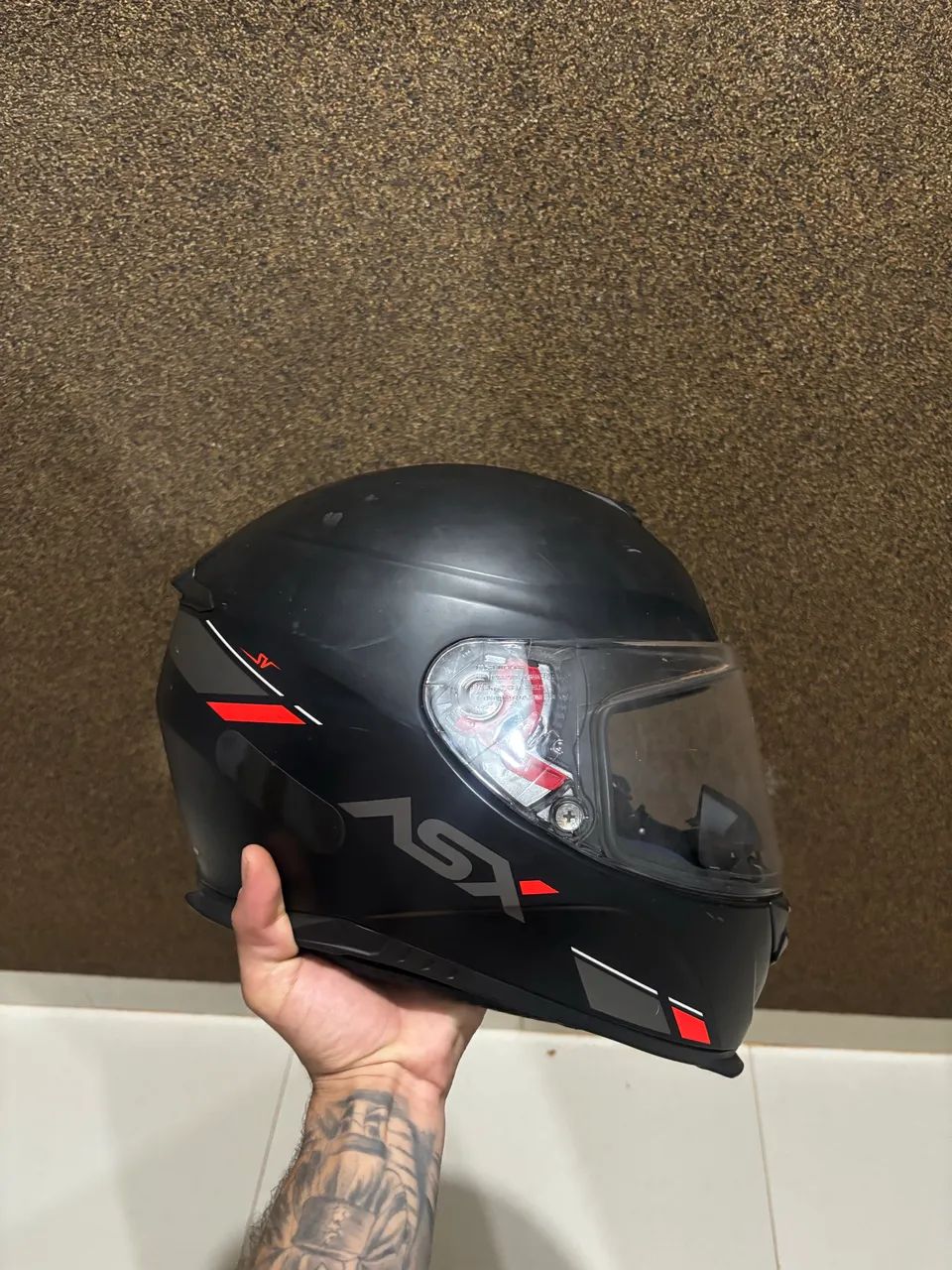 Capacete ASX com óculos interno  - Foto 2
