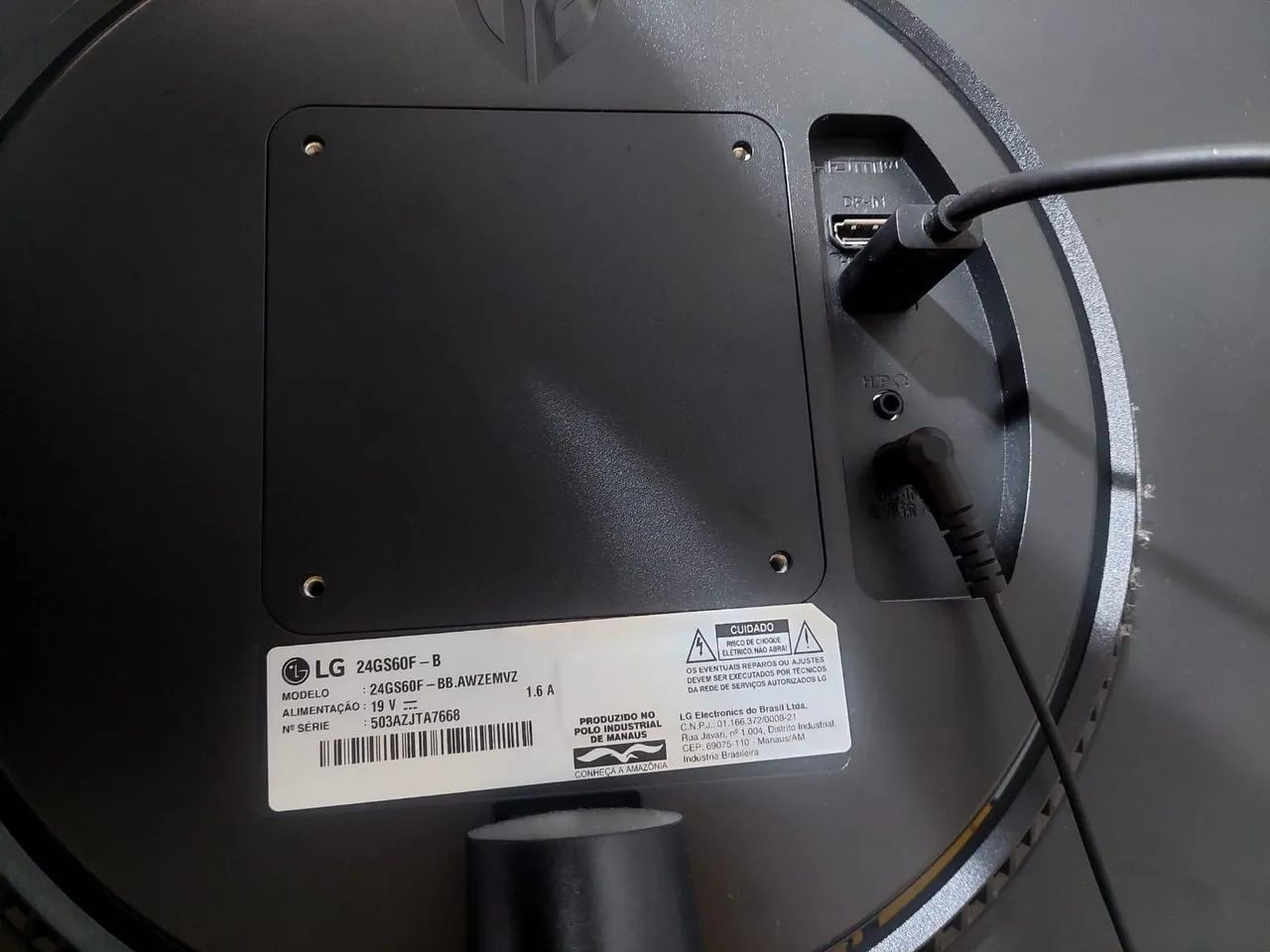 Monitor gamer LG 24 polegadas para retirada de peças  - Foto 2