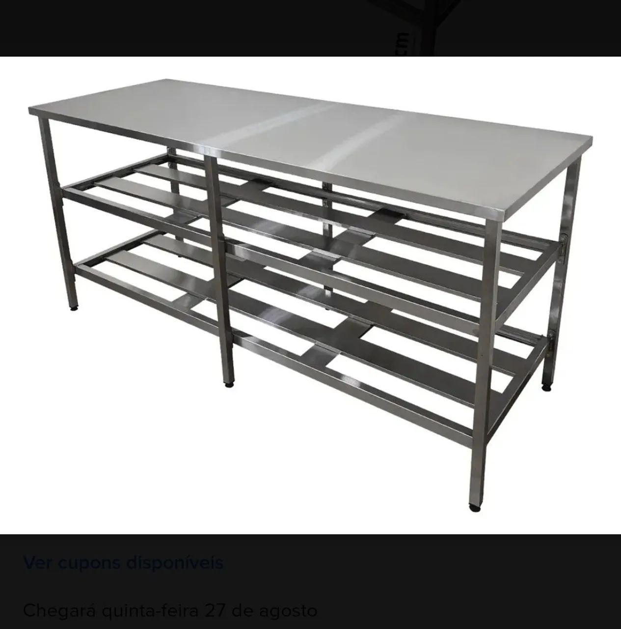Mesa semi nova Inox - Foto 2