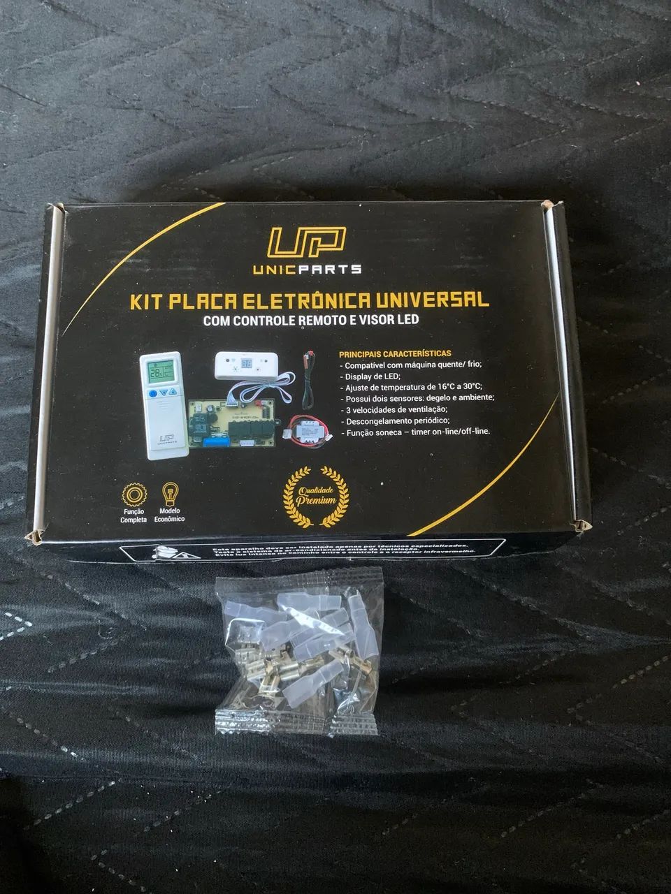 Kit Placa Universal UnicParts Ar Condicionado + Controle e Visor LED