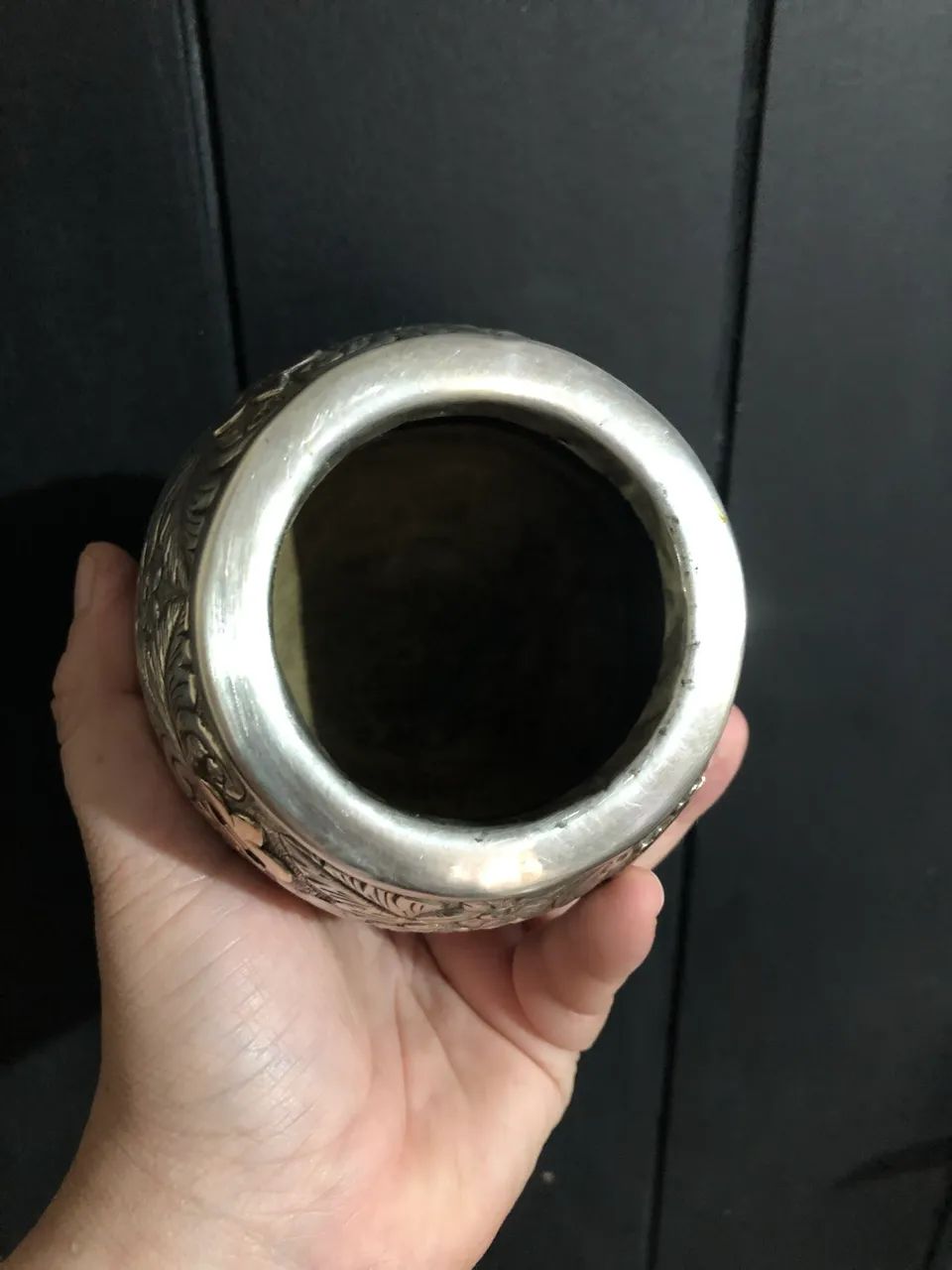 Cuia prata e ouro - Foto 2