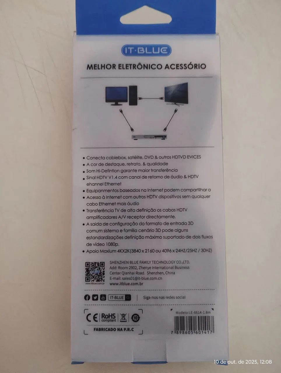 CABO HDMI NOVO NA CAIXA  - Foto 3