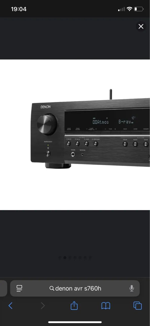 Receiver Denon AVR S760H - Foto 3