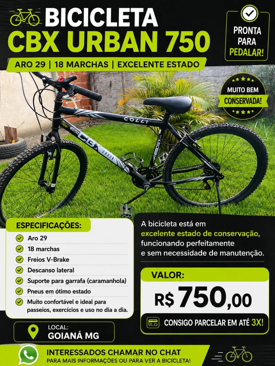 Vendo uma Bicicleta usada uma ÚNICA VEZ!! MUITO NOVA.  - Foto 4