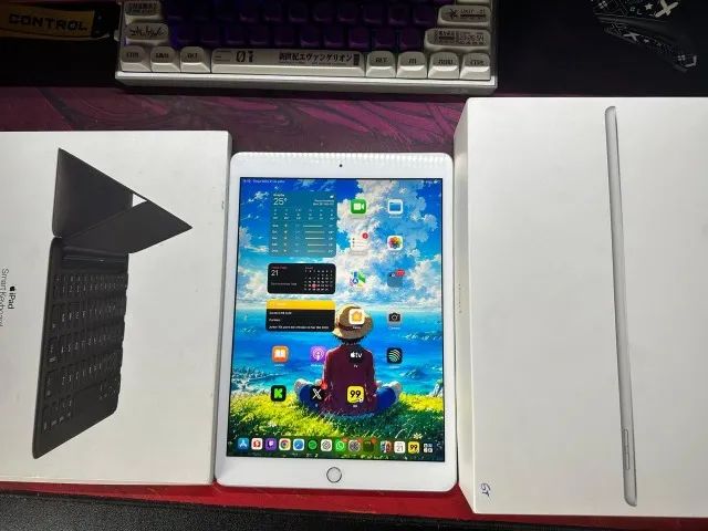 iPad 7° Geração 128GB Branco + Smart Keyboard - Foto 3