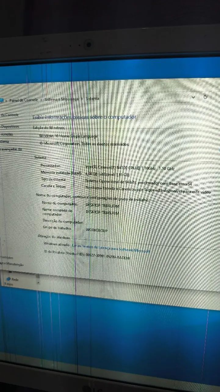 Computador LG All in One Intel Celeron 4GB RAM
