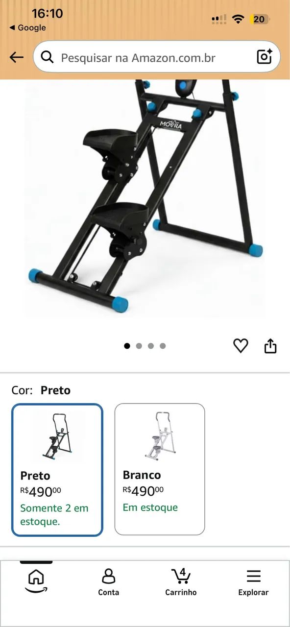 Simulador de escalada- aparelho de ginástica  - Foto 5