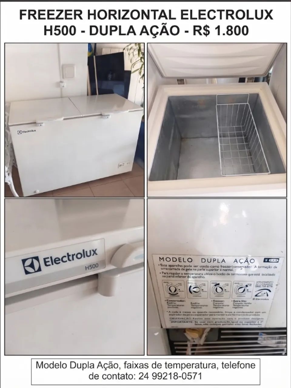 Freezer Electrolux H500