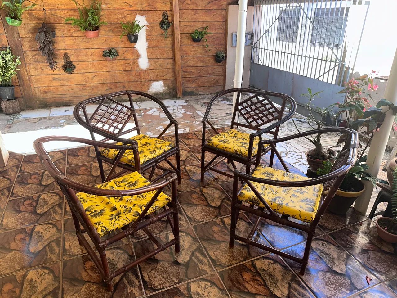 Conjunto 4 Cadeiras de Vime 