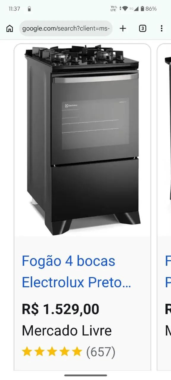 Fogão Eletrolux 52LPV - Foto 2