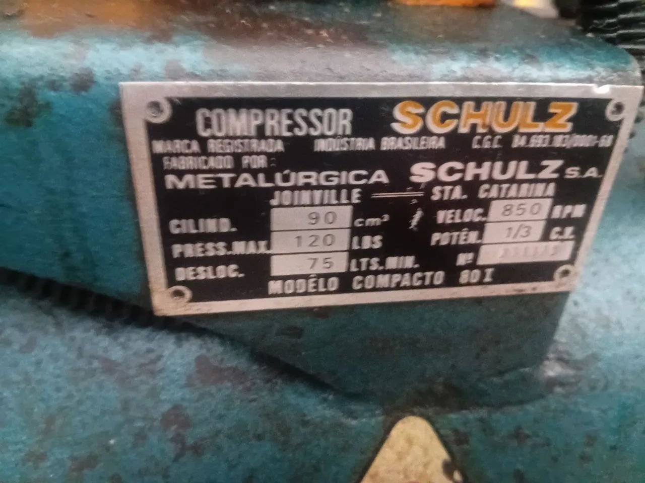 Compressor 80 litros completo shulz - Foto 2
