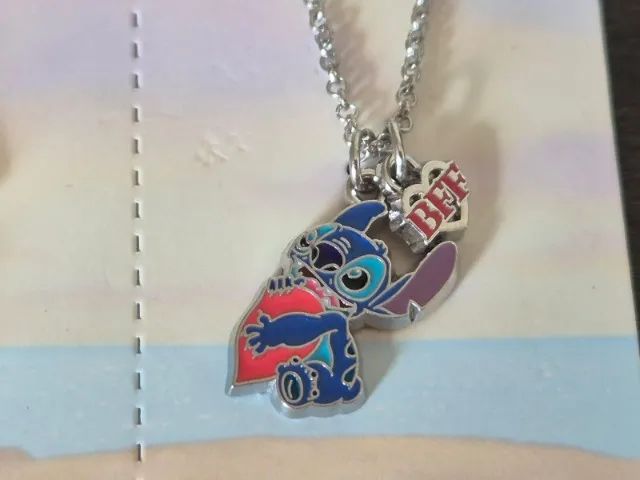 Kit 2 Colares. Stitch E Angel. Colar Da Amizade. Disney! - Foto 3