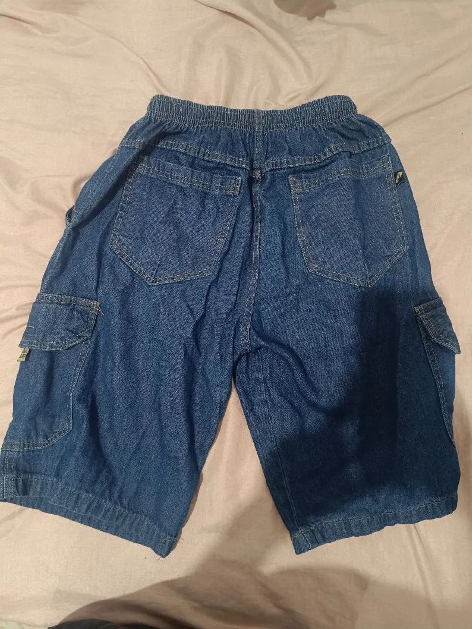 SHORT JEANS AZUL MARINHO CARGO DAZZLING - Foto 2