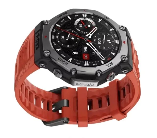 Amazfit T-Rex 3 pulseira vermelha - Foto 3