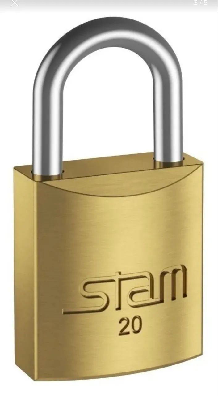 Cadeado Stam 20mm com chave kit com 10 unidades.  - Foto 5
