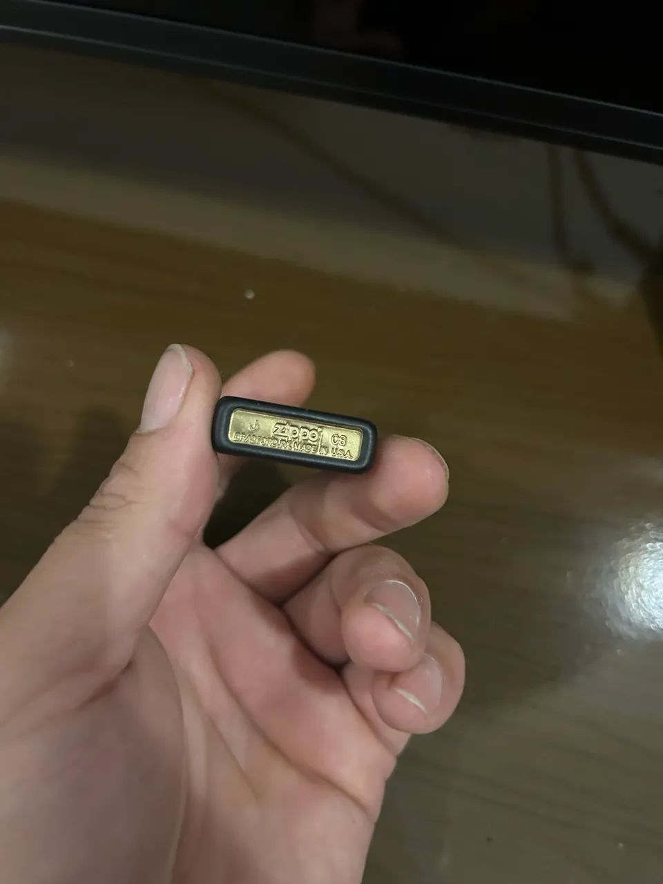 Zippo Slim Preto Fosco  - Foto 4