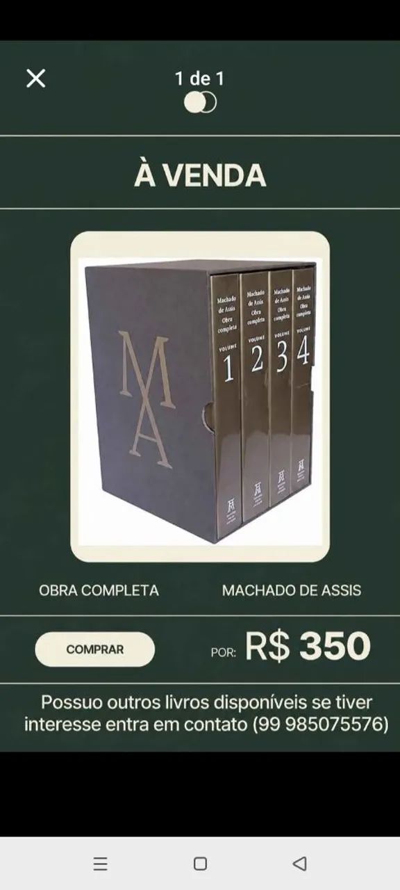 Box com obra completa Machado de Assis 